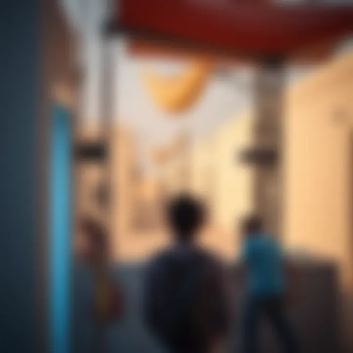 Vibrant community atmosphere in Al Maskan