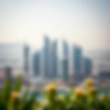 Stunning skyline view of Al Maskan and surrounding areas