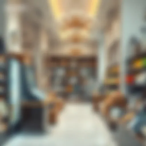 Interior of a modern baqala showcasing diverse product range