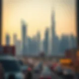 Dubai skyline showcasing modern business towers