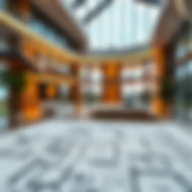 Architectural floor plan highlighting spatial layout and design