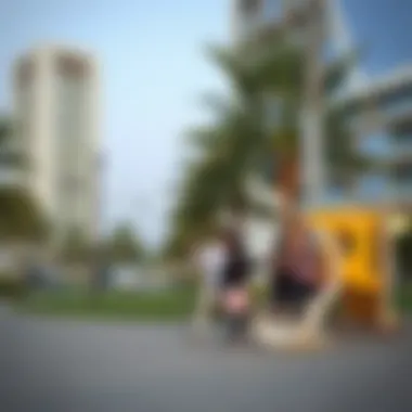 Community Park in Deira Community park in Deira with families enjoying outdoor activities