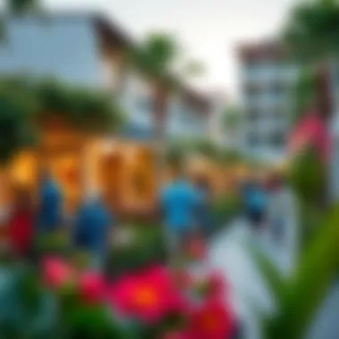 Community Life at Como Residence Palm Vibrant community atmosphere surrounding Como Residence Palm