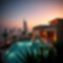 Luxurious vacation home overlooking the Dubai skyline