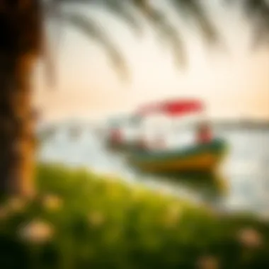 Recreational activities along the shores of Lake Khalid