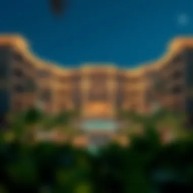 Meliá Desert Palm Dubai: Architectural Grandeur Luxurious view of Meliá Desert Palm Dubai's exterior