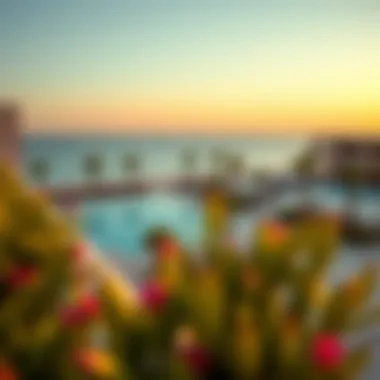 Vibrant beachside resort with luxurious amenities