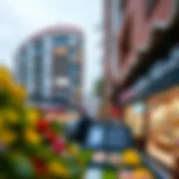 Overview of the vibrant marketplace