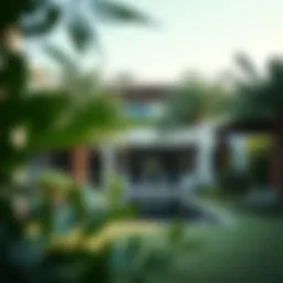 Charming villa in Rashidiya with lush greenery