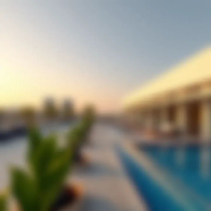 Modern amenities available at Golf Promenade, including pools and recreational areas