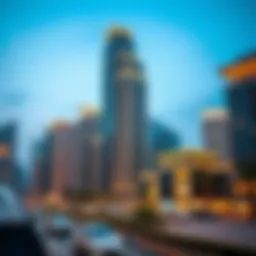 Luxurious skyline of Knightsbridge Dubai showcasing modern architecture