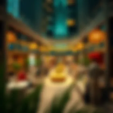 Community gathering space within the Burj Khalifa