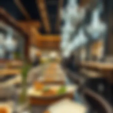 Dining area in مول الشامخه with various cuisines