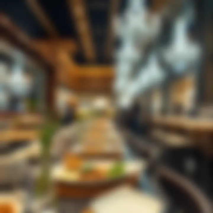 Dining area in مول الشامخه with various cuisines