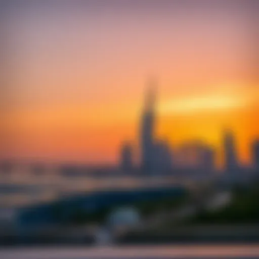 Sunset view over Marina Beach