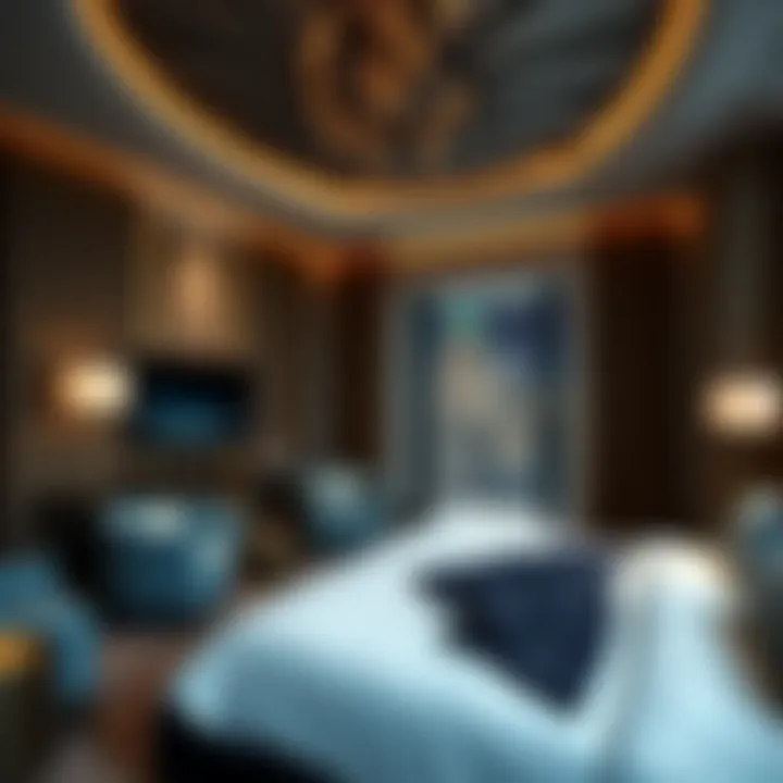 Luxurious suite interior showcasing opulence