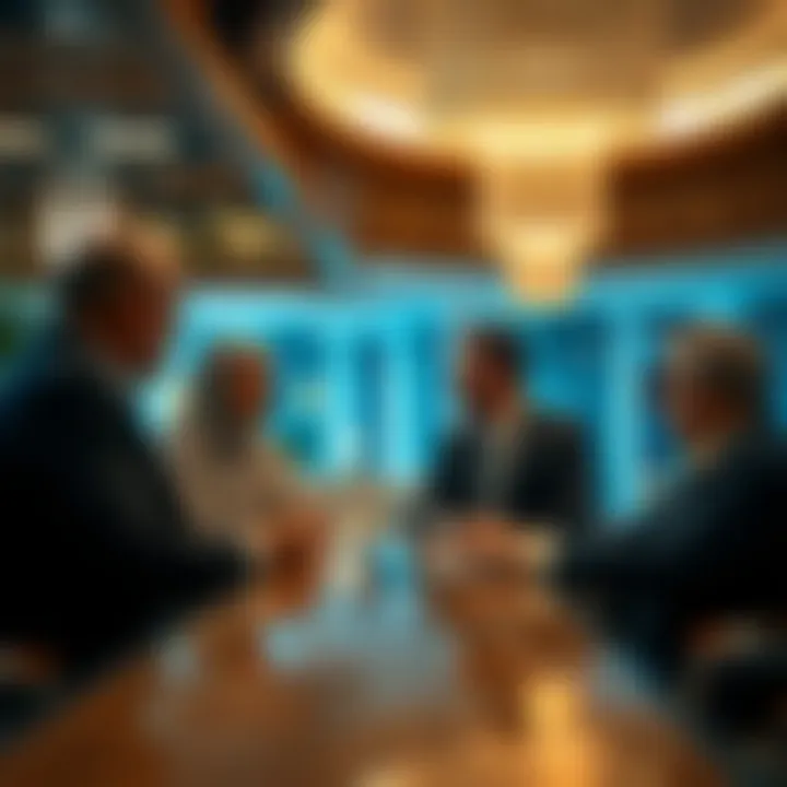 Investors discussing real estate opportunities