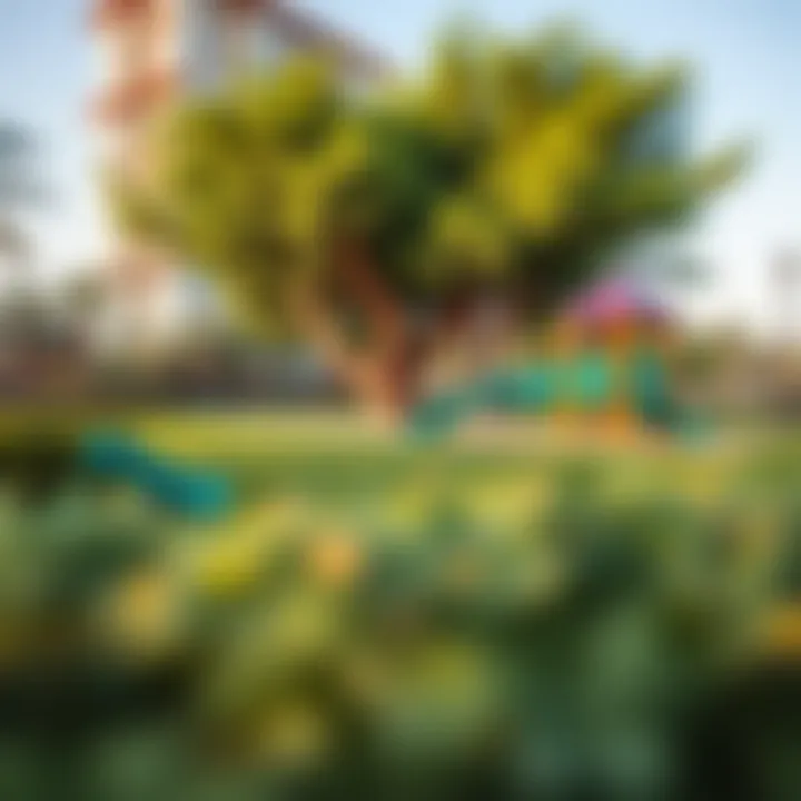 Community park in Satwa with recreational facilities