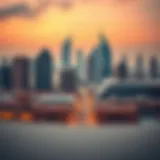 A panoramic view of Dubai's vibrant skyline showcasing a mix of traditional and modern architecture