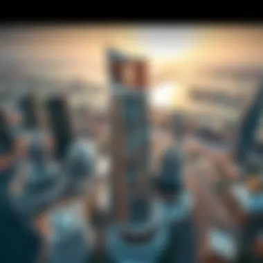 Business Bay's Icon: The Opus Aerial view of Business Bay featuring The Opus