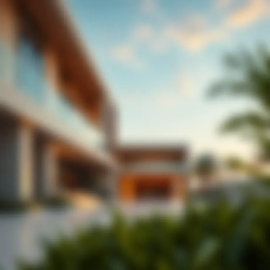 Modern architectural design of a luxury residence